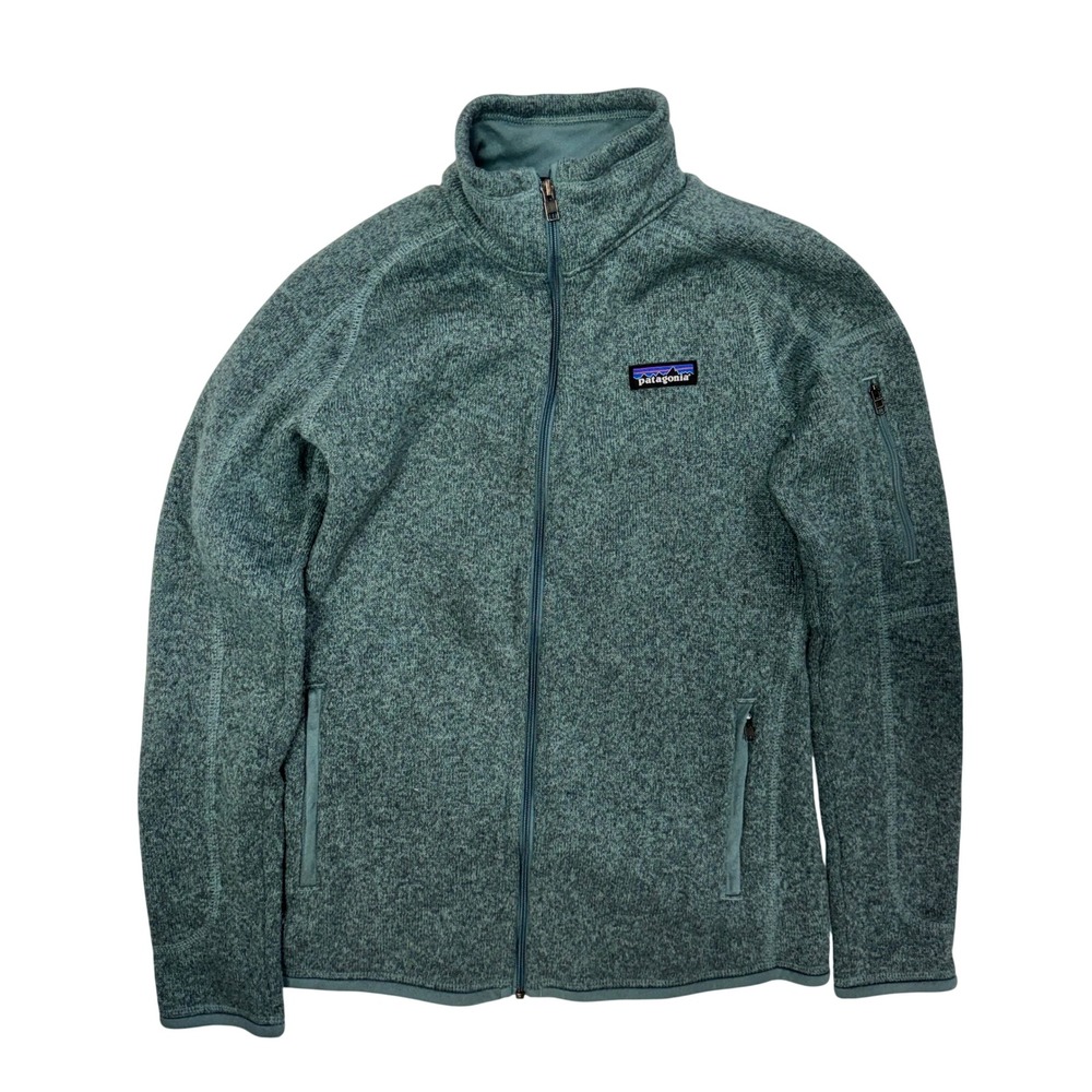 Patagonia Better Sweater Full Zip Jacket Womens XS Teal Green Heather